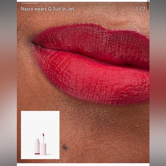 Glossier G Suit Soft touch lip crème color Jet NIB - Picture 2 of 8